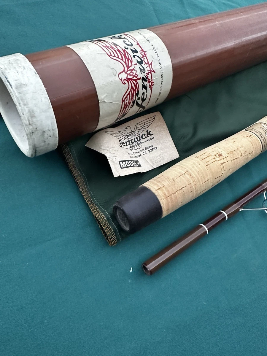 Fenwick FS65 4-10lb 6'6" 2 piezas 5 OZ de colección Varilla giratoria de fibra de vidrio parece sin usar