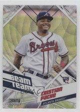 2021 Topps Stadium Club Chrome Beam Team Wave Refractor Cristian Pache 0d6s