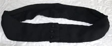 Vintage Sash Belt Black Cummerbund Look - 30" x 2.75" Wide