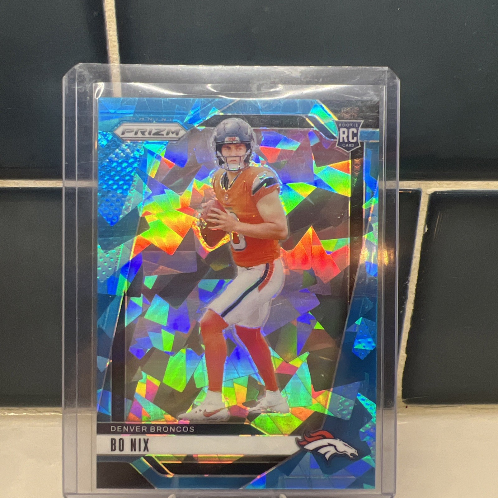 2024 Prizm NFL Bo Nix 🔥🔥🔥Blue Cracked Ice #/99🔥🔥🔥 RC #309