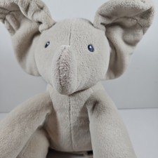 Baby Gund Flappy the Elephant Plush Animated Stuffed Animal Gray Tan Soft Toy