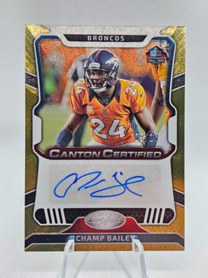 2023 Certified Canton Certified Champ Bailey Gold #CCS-CB Auto 9/10