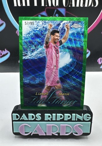 2026 Topps Chrome MLS Tide Turner Green Wave /99 Lionel Messi TT-10