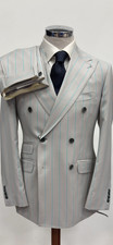 Ivory double double breasted wool suit