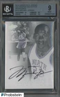 2012 Upper Deck UNC Master Collection Michael Jordan ON CARD AUTO 4/23 BGS 9