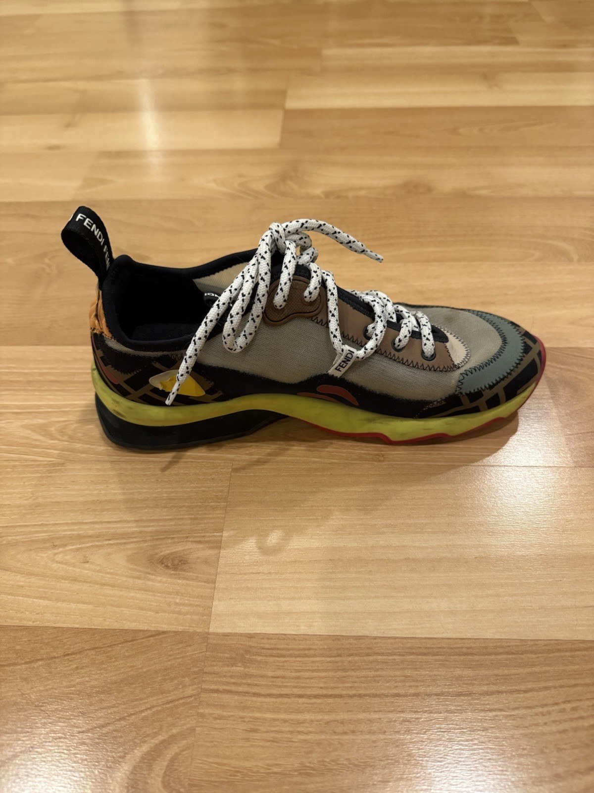 Fendi Freedom FF Patchwork Chunky Multi Color Sne… - image 8