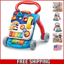 VTech Blue Sit-to-Stand Learning Walker - Develops Balance and Motor Skills