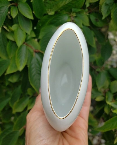 Vintage Otagiri Bob Harrison gatto bianco gattino vaso rosa balletto pantofola portamatite - Foto 4 di 10