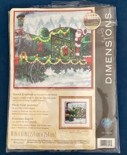 Dimensions Santa Express Counted Cross Stitch Kit 10" x 10" New 70-08918 READ 
