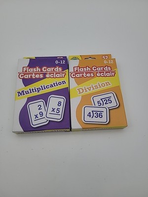 Teaching Tree Math Multiplication And Division 104 Flash Cards for Numbers 0-12 