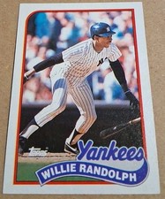 Willie Randolph 1989 Topps #635 New York Yankees RARE HTF 
