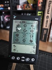 VINTAGE Handspring Visor PDA Graphite - WORKING w/ Leather Case  Stylus
