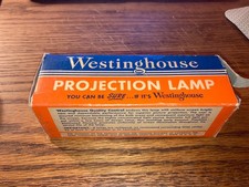 Vintage Westinghouse "Blue Top" Projection Lamp Bulb with Original Box 1950's