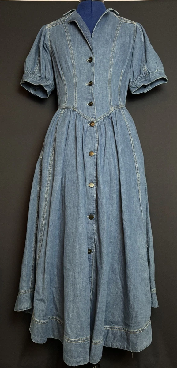 Anthropologie Solid Denim Dresses for Women for sale | eBay