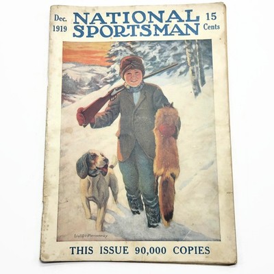 Vintage December 1919 National Sportsman Hunting Outdoors Ad Magazine Fox Hunt