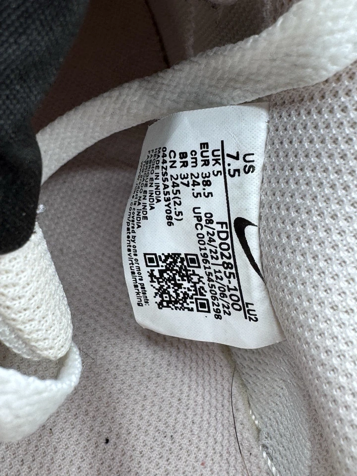 Tênis feminino Nike Court Vision Low Next Nature branco/rosa claro macio/preto - Imagem 4 de 4