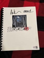 Ari Lehman "Jason 1" Authentic Signed Friday The 13th Movie Script TRI STAR