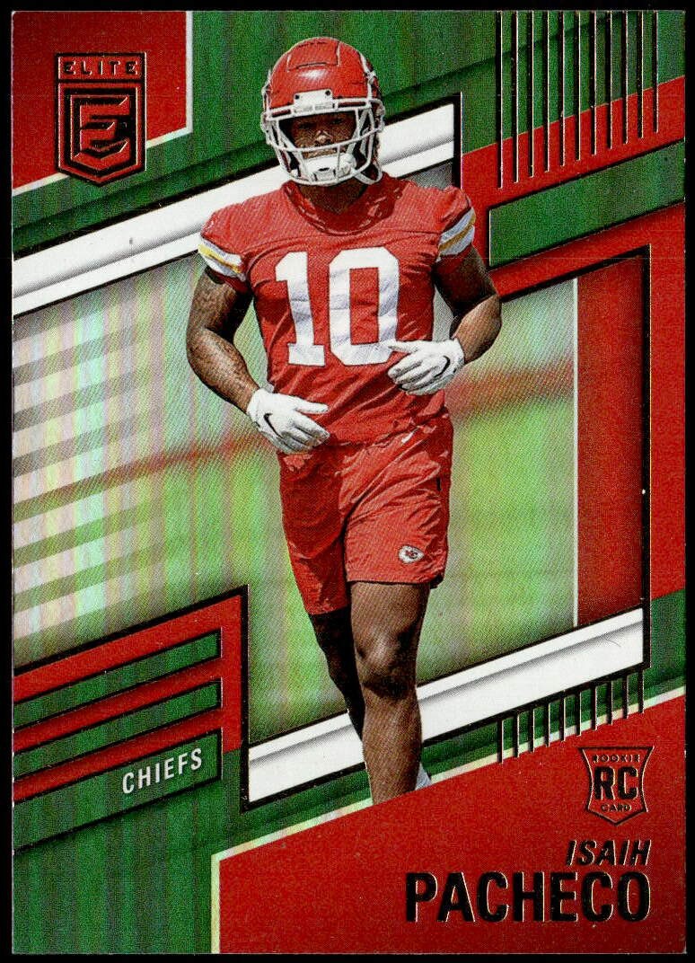 2022 Donruss Elite #183 Isiah Pacheco Green Rookie E1