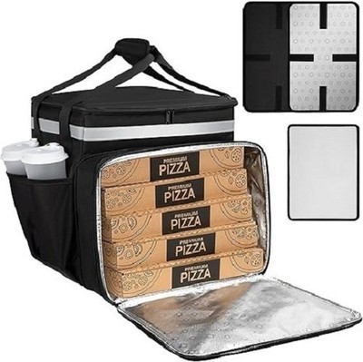 Insulated Pizza Delivery Backpack Large Hot Cold Food Bag Reflective Amazon.com: GoHimal Food Delivery Backpack, Insulated Food  main image 2