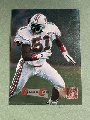 Bryan Cox 1995 Fleer Metal Miami Dolphins #98 HH206