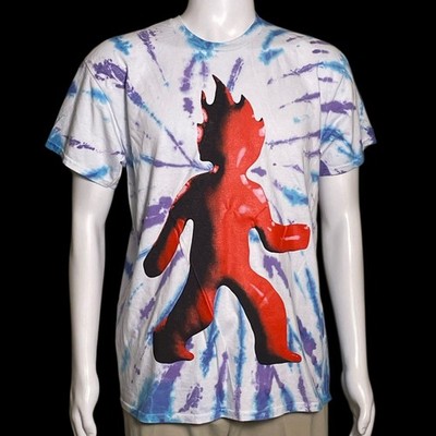 2021 Travis Scott Astroworld Festival Utopia Man On Fire Tie Dye T-Shirt Size M