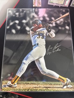 Jose Canseco Signed w/ Inscription “2x WS CHAMP” Athletics 16x20 Photo JSA 🔥