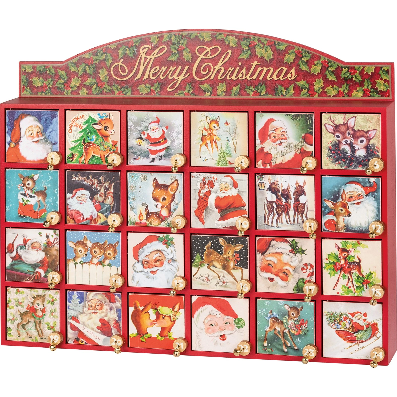 Primitives by Kathy Santa Claus Countdown Advent Box