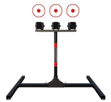 Birchwood Casey 3TPR 3 Spring Loaded Self Resting Targets Plate Rack Black/Red