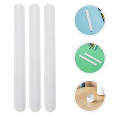 20 Pcs White Silicone Slap Bracelets Blank Wristbands For