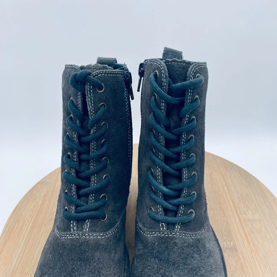 Fly London Wune Botas Mujer 5.5 36 Gris Gamuza Con Cordones Tobillo Cottagecore Foto 4 de 4