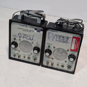 Lot of 2 Parks Model 811-B Ultrasonic Doppler Flow Detectors, Sold As-Is