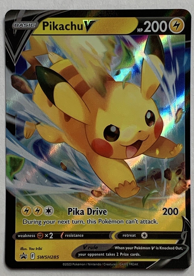 Pokemon TCG Pikachu V SWSH285 Black Star Promo Ultra Rare NM