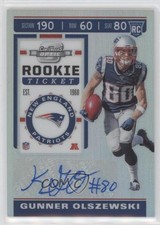 2019 Panini Contenders Optic Holo Prizm Rookie Ticket Gunner Olszewski Auto 0u8k