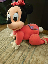 Mattel Disney Minnie Mouse Pink Crawling Plush Stuffed Animal Small 1995 44926