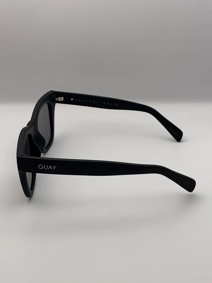 Gafas de sol Quay Australia After Hours negras mate cuadradas de gran tamaño 125 Foto 4 de 4