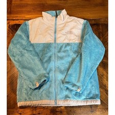 The North Face Fleece Full Zip Jacket Kids Size Large Blue