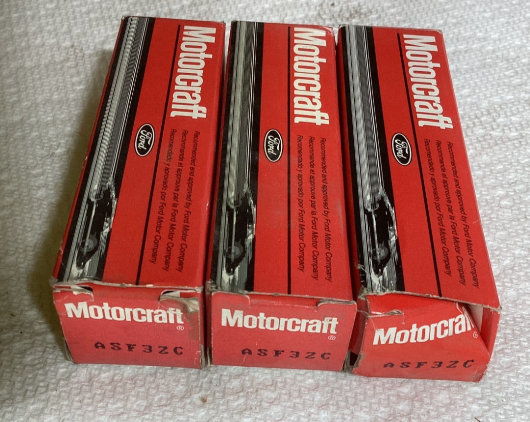 1975 - 1986 Ford Mustang F150 Motorcraft Spark Plugs ASF32C OEM NOS Set of 3