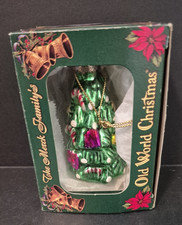 2001 Old World Christmas Glass Tree Hanging Ornament Boxed