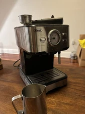 READ DESC Gevi GECME403-U Espresso Machine 15 Bar Pump Coffee Maker w Steam Wand