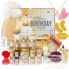 24Pcs Birthday Gifts Happy Birthday Presents Bath Spa Gift Set for Women