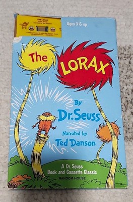 Dr. Seuss Book & Cassette Classic The Lorax Dr. Seuss 1992 RARE Ted Danson