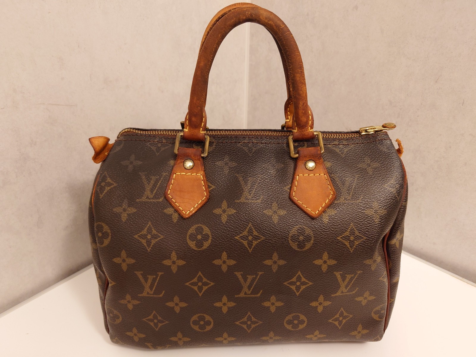 Authentic Louis Vuitton Speedy 25 Monogram Handbag TH0054 Boston Bag