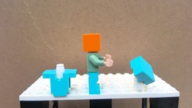 LEGO Minifigure Minecraft min051 Alex with Azure Armor