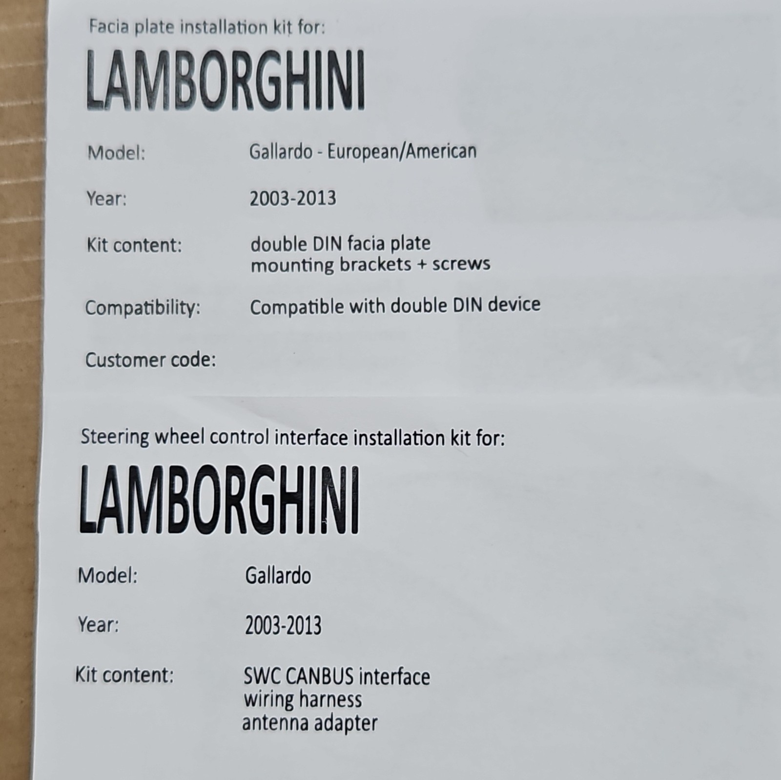 Lamborghini Gallardo US/CA Infotainment Touchscreen And RVC OEM Part 400898373E