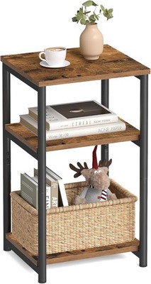 VASAGLE Side Table, Small End , Tall Nightstand for Living Room, Bedroom,