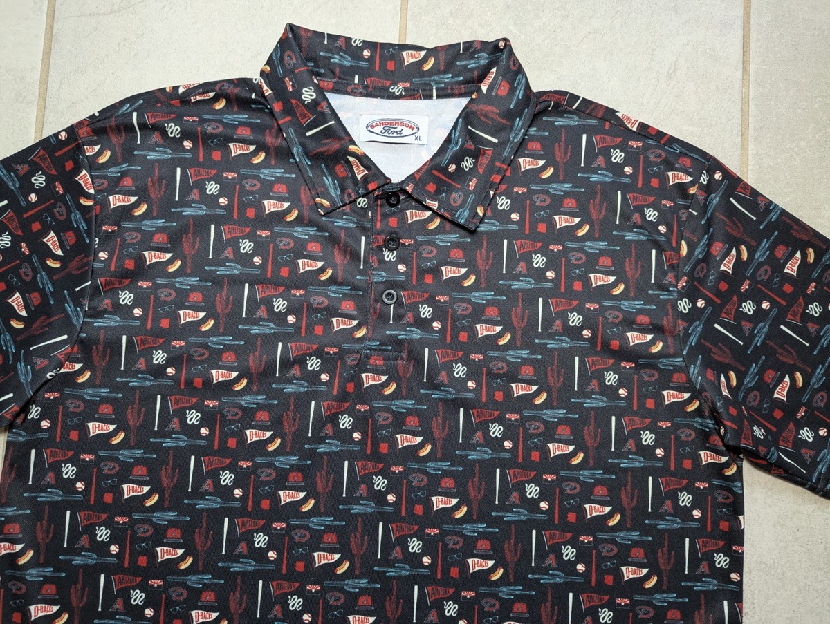Arizona Diamondbacks Men's XL Fathers Day Game Day Promo Polyester Golf Polo View 3