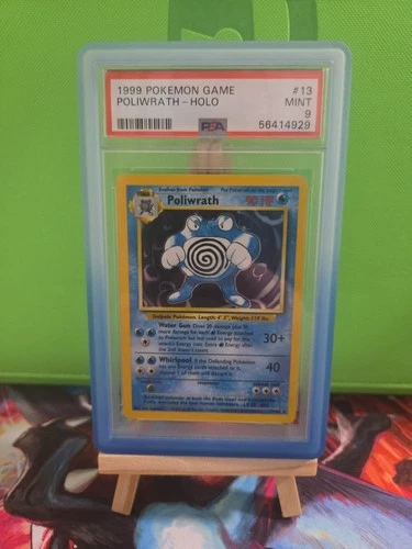 Poliwrath 13/102 - Base Set - Holo - Mint - PSA 9