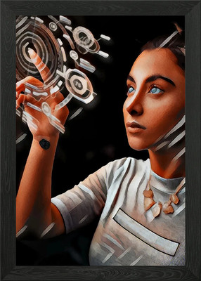 Digitales Hologramm Panel gerahmtes Wandbild Poster Leinwanddruck Bild