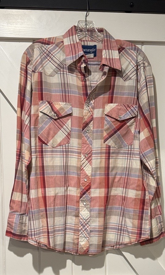 Wrangler Men’s Long Sleeve Pearl Snap M