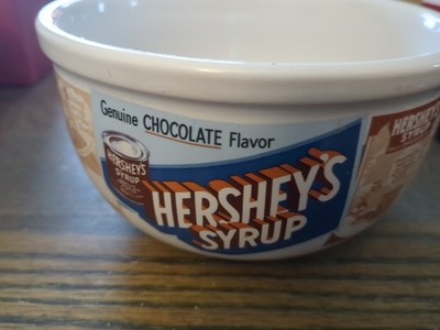Vintage 5 1/2'' Ice Cream/Cereal Bowl Hershey's Chocolate Syrup Advertisement
